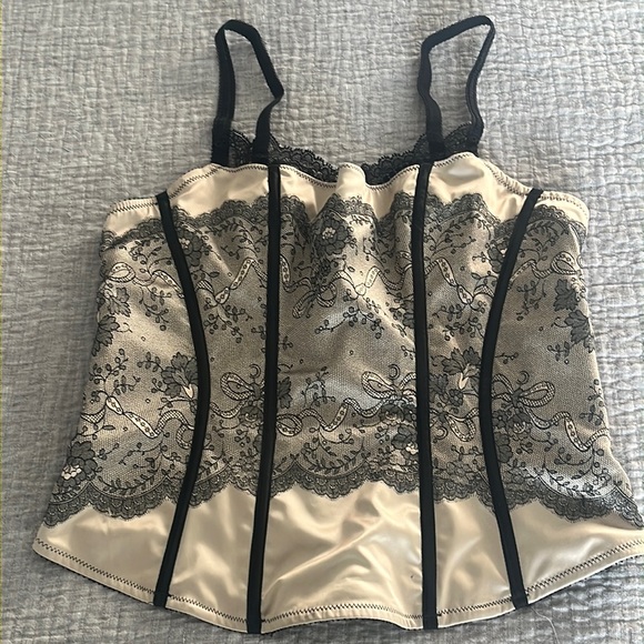 Chanelle Bustier top lace printed M - Picture 1 of 7